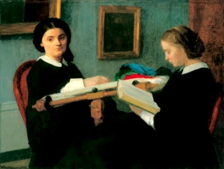 Fantin-Latour, Henri (1836-1904) Two sisters, 1859