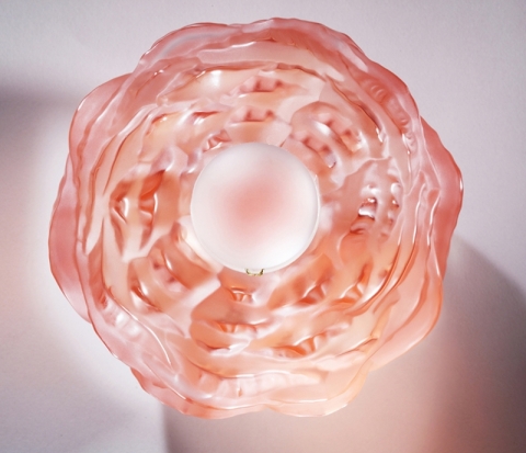 Lalique　ピヴォワーヌ　ベース Lalique Pivoines Vase