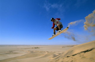 Ski sandboarding Namibie