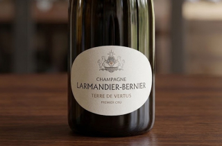La bouteille Terre de Vertus du Champagne Larmandier-Bernier à Vertus.
